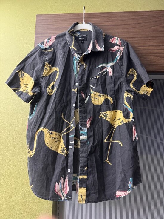 Brixton Other - Brixton Charter Print Shirt Bird of Paradise Tropical M